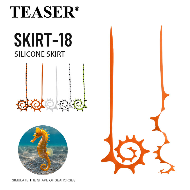 티저 5개입 SKIRT-18 145mm 실리콘 고무 스 - Fishing Equipment Lures 리뷰 및 가격