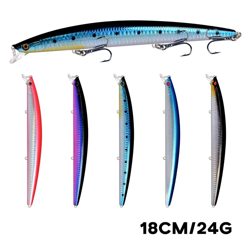 미노우 낚시 미끼 레이저 하드 인공 미끼 18cm 24 - Fishing Equipment Lures 리뷰 및 가격