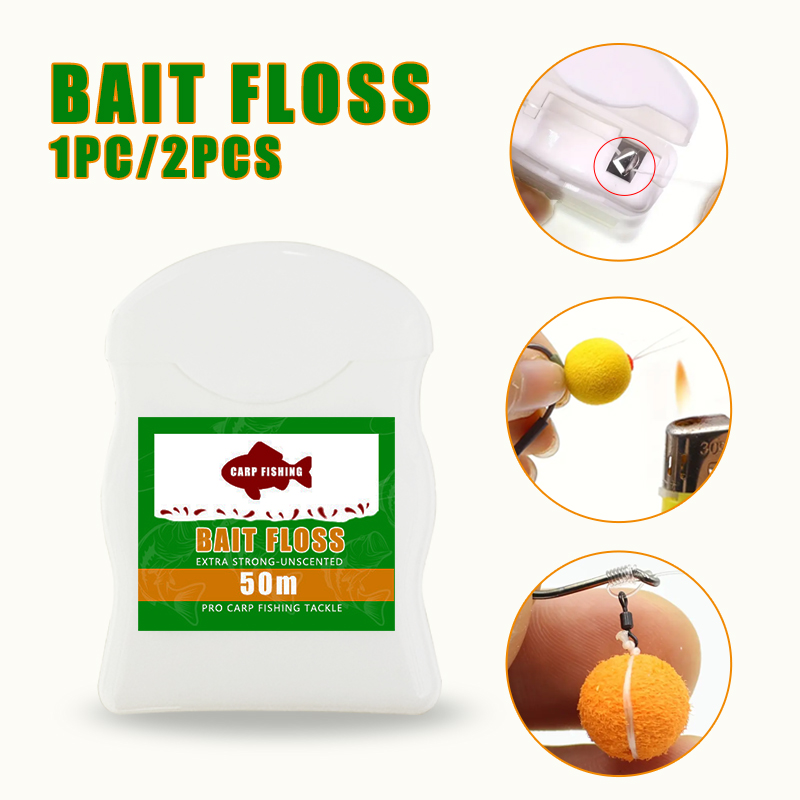 1개/2개 50m 잉어 낚시 미끼 플로스 + 팝업 보일 - Freshwater Fishing Kit 리뷰 및 가격